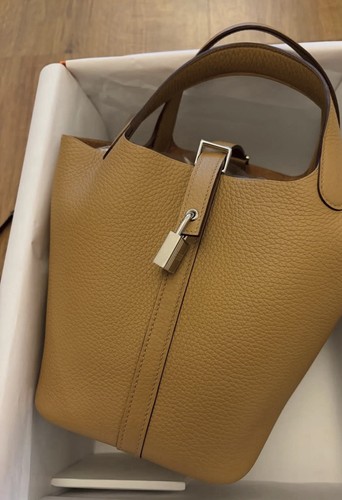 Hermès picotin biscuit shw - picotin, 18