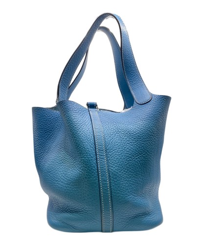 Hermes picotin blue handbag - blue,