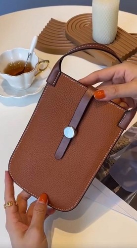 Genuine leather phone holder - genuine,