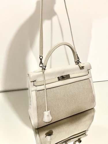 Hermes vintage kelly ivory - vintage, 32