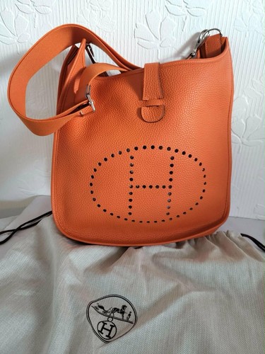 Hermès evelyne orange leather - evelyne,
