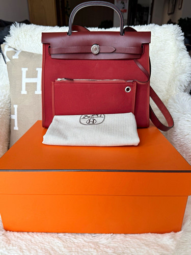 Hermès herbag red - hermès,