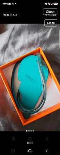 Hermès leather wing - leather, charm