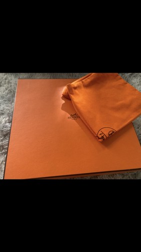 Hermès orange box dust bag - orange, +