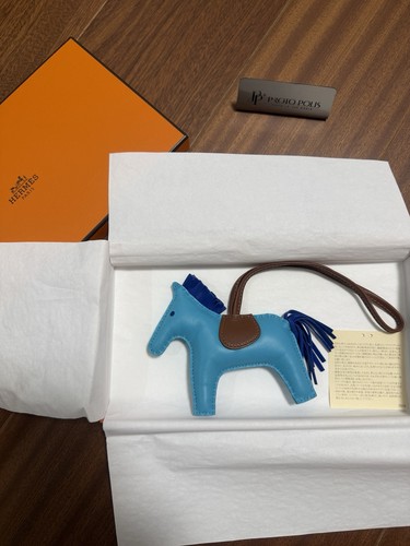 Hermes rodeo bag charm blue - bag,
