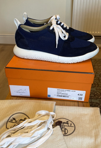 Hermes azur blue low top - hermes,