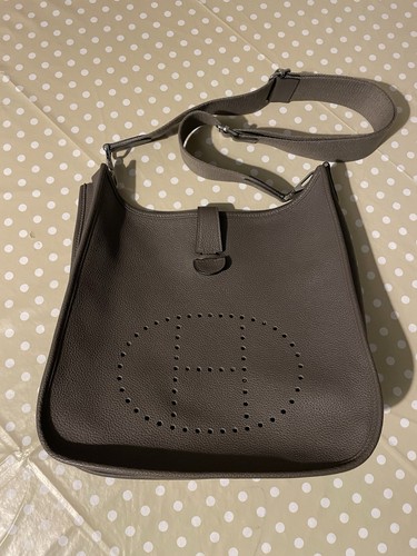 Hermès evelyne grey leather - hermÈs,