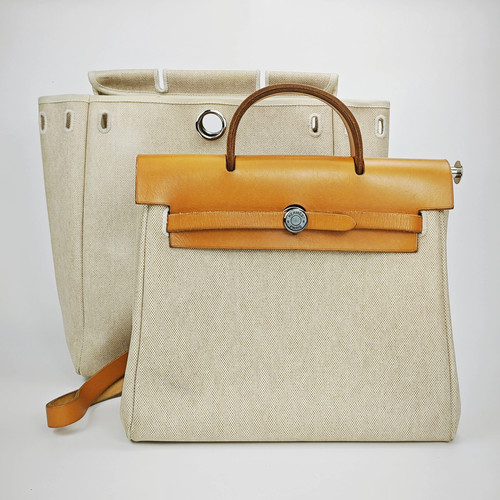 Hermès herbag cotton beige - hermès,