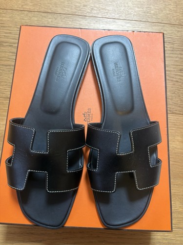 Hermes oran sandal noir - oran, size