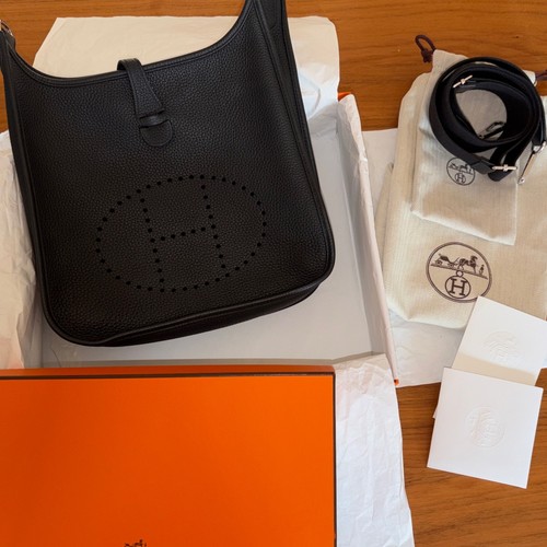 Hermès evelyne noir - pm,