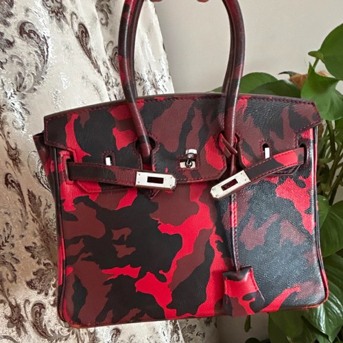 Hermès birkin red black - 30, red/black