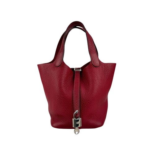 Hermes rubis clemence - rubis, leather