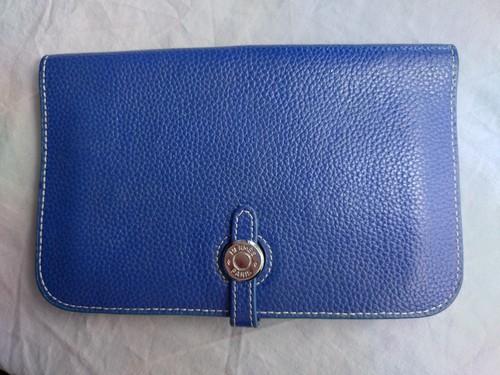 Hermès dark blue - hermès, leather
