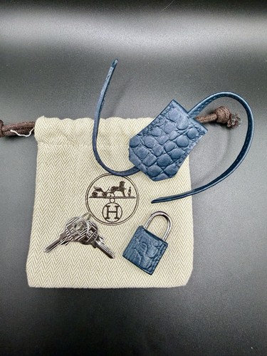 Vintage hermès blue leather - vintage,