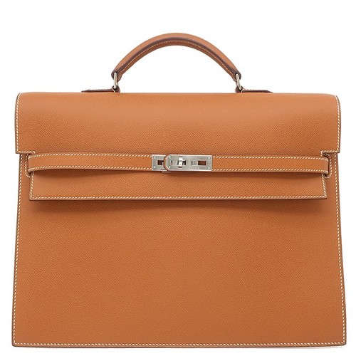 Hermes briefcase kelly - hermes,