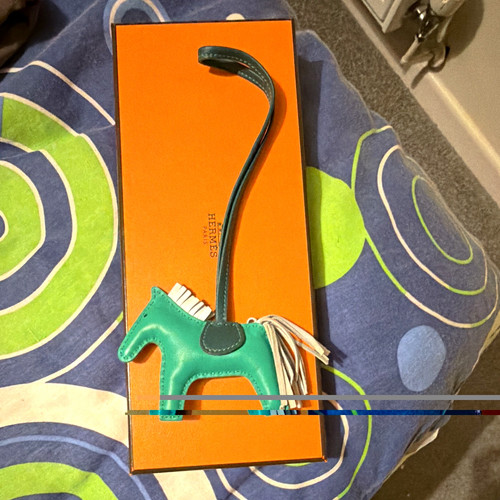 Hermès green leather horse - hermÈs,