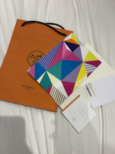 Hermès petit silk scarf - h,