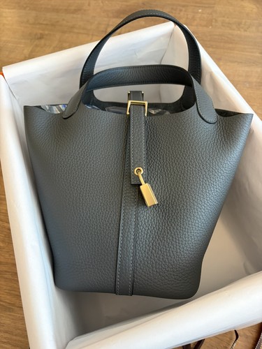 Hermès picotin gris - 18, misty