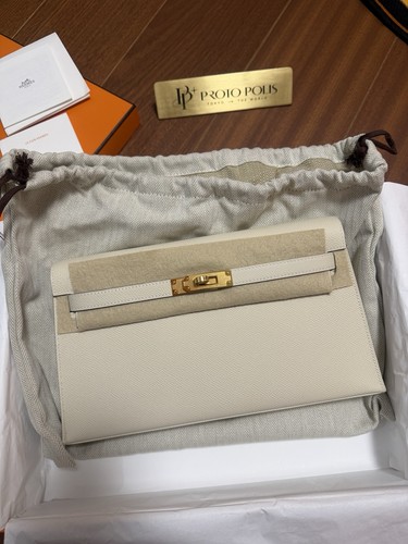 Hermès kelly elan bag - kelly, craie