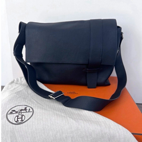 Hermès black leather - hermès,
