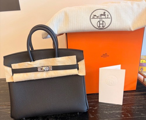 Hermès birkin black togo - birkin, 25