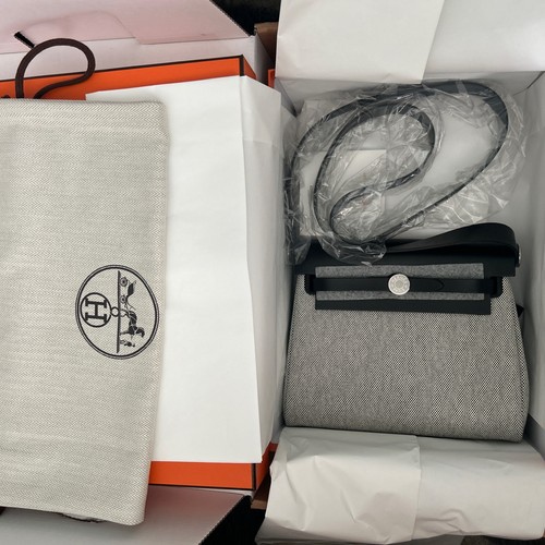 Hermes herbag écru noir - herbag, /