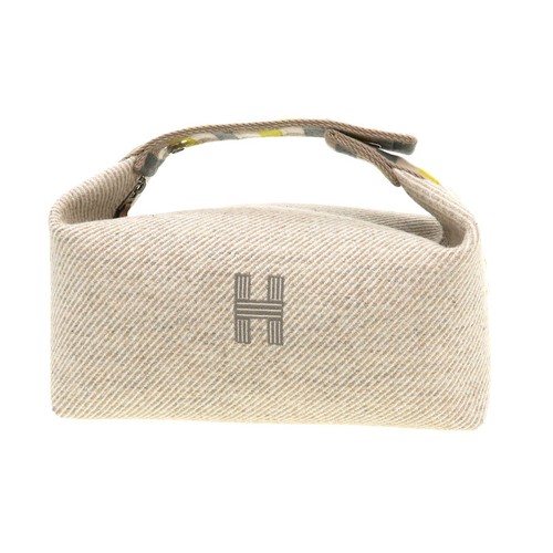 Hermes canvas beige bag - pm,