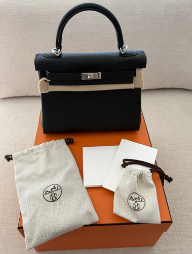 Hermès kelly black - hermÈs, togo
