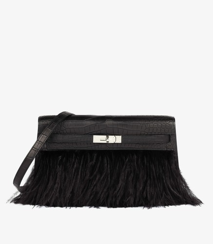 Hermès black matte porosus - black,