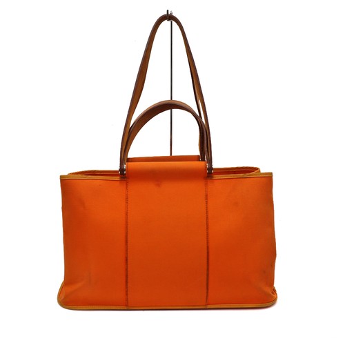 Hermes cabas canvas orange - hermes,