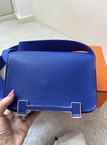 Hermes geta bag bleu - hermes,