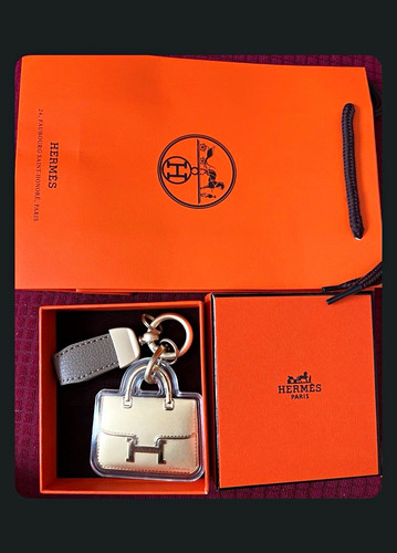 Hermès leather metal bag - hermÈs,