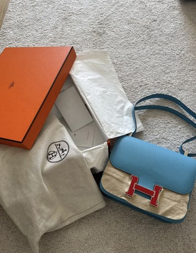 Hermès constance bag blue - bag,