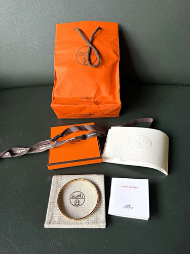 Hermès gold pink - hermès, enamel